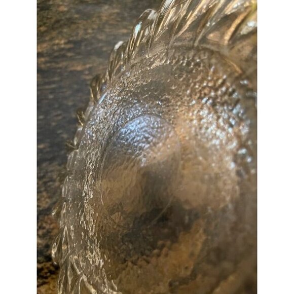 Vintage Fostoria 10" Large 1940's Round Ashtray In A Pressed Clear Glass Design‎ - Picture 8 of 10